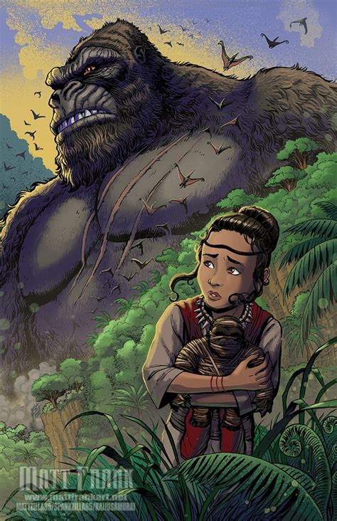 KONG and JIA by Matt Frank : Monsterverse