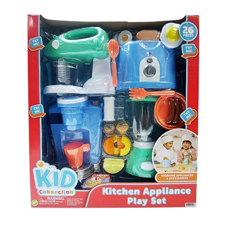 Kid Connection Kitchen Appliance Play Set with 4 Electronic Functioning ...