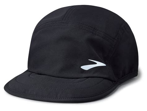 brooks lightweight packable hat  black trailpoint