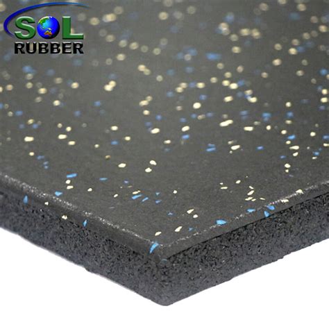 Sol Rubber Shock Absorbing Fitness Room Use Gym Rubber Floor Mat