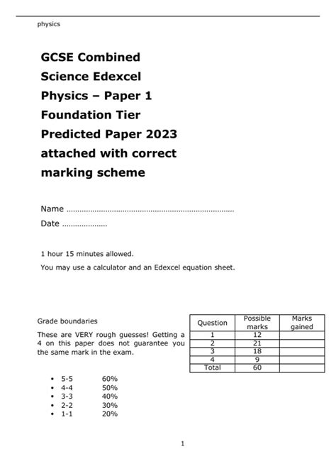 Science Paper 3 O Level 7