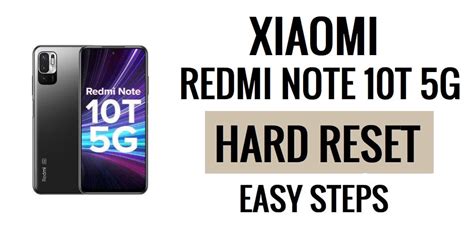 How To Xiaomi Redmi Note 10T 5G Hard Reset Factory Reset