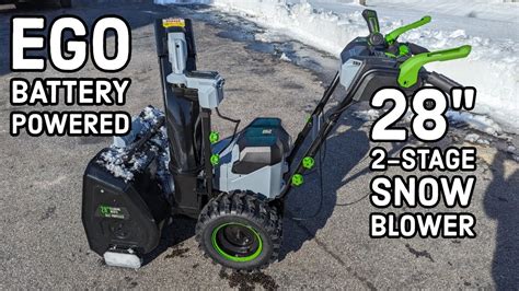 EGO POWER 28 Inch 2 Stage Snow Blower SNT2807 YouTube