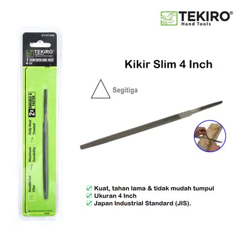 Tekiro Kikir Slim Inch Slim Taper Kikir Segitiga Lazada Indonesia