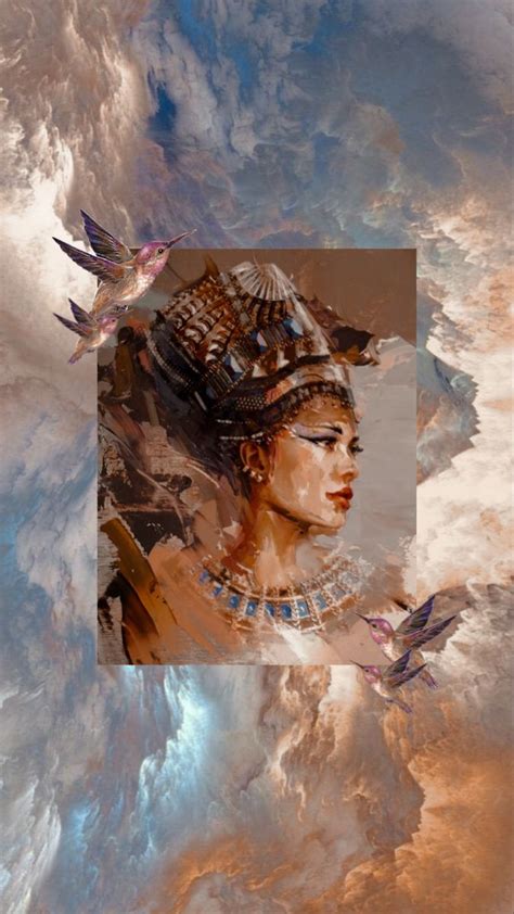 Arqu Tipo Cle Patra Wallpaper Nefertiti Art Painting Wallpaper