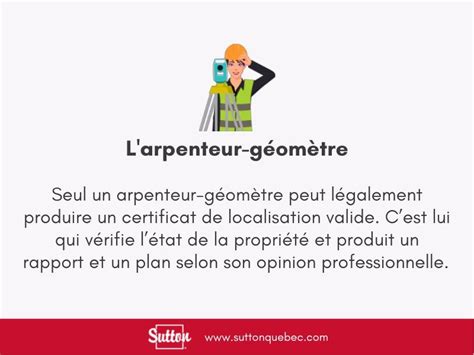 Le certificat de localisation pour une transaction immobilière Sutton