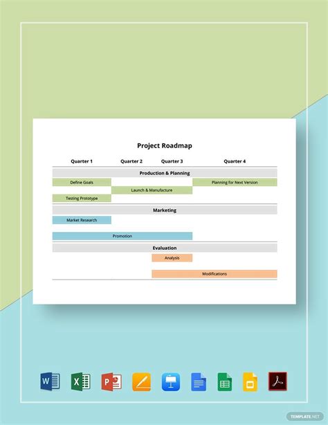 Project Roadmap Template - Download in Word, Google Docs, Excel, PDF ...