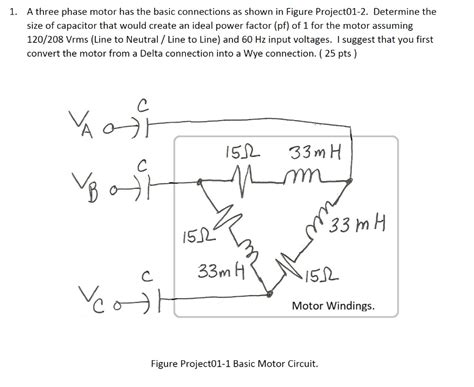 How Do You Calculate The Power Factor Of A 3 Phase Motor With Capacitor