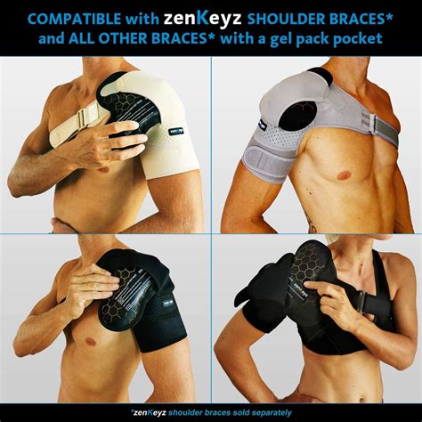 Large Gel Ice Pack For Injuries Hot Cold Therapy For Neck Shoulder Knee Reusable Extra