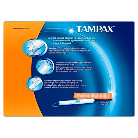 Tampax Anti Slip Grip Cardboard Applicator Super Plus Absorbency