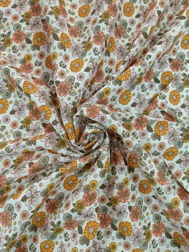 140GSM Multicolor Floral Printed Rayon Fabric At Rs 80 Meter Printed