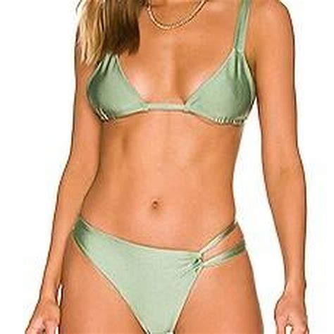 Tularosa Never Worn Green Bikini Depop