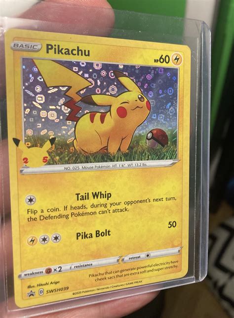 Pokemon Th Anniversary Holo Pikachu General Mills Promo R