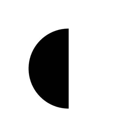 Moon Third Quarter Vector SVG Icon - SVG Repo