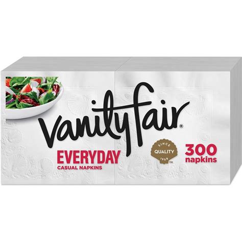 Vanity Fair VanityFair Everyday Napkins - 2 Ply - White - Paper - Soft ...