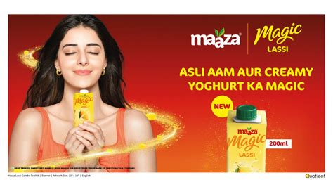 Maaza Launches New Tvc Campaign Rush Nahi Sip Karo With Actor Ananya Panday Brand Wagon