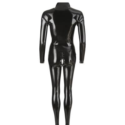 CATSUIT TUTA IN LATTICE CON CERNIERE RUBBER