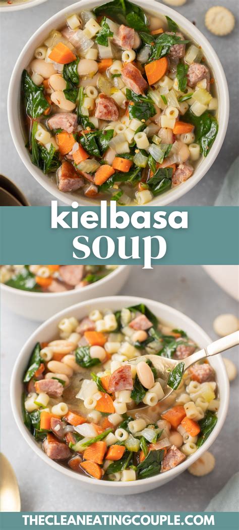 Kielbasa Soup with Beans | The Clean Eating Couple