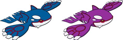 Kyogre normal et shiny by Legan666 on DeviantArt