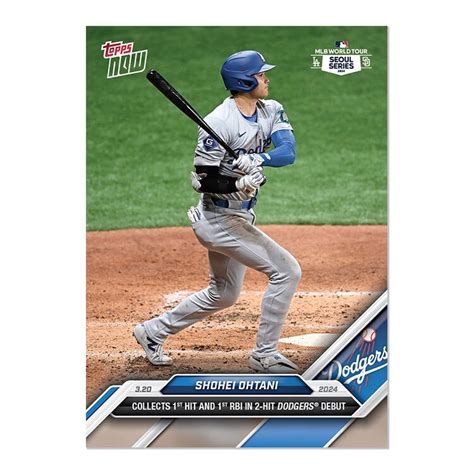 Yahooオークション 大谷翔平 Mlb Topps Now ドジャースデビュー