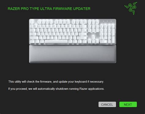 Razer Pro Type Ultra Firmware Updater | RZ03-04110