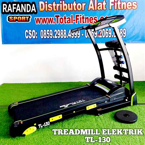 TL 130 Treadmill Elektrik 3 Fungsi Mesin 2Hp Total Fitness TOTAL