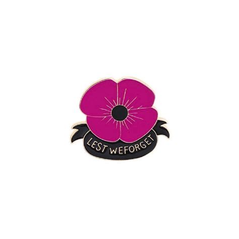 Lest We Forget Pins Beautiful Poppy Brooch Pin Mem... – Grandado