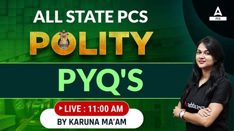 All State Pcs Exam 2023 Important Pyqs Polity Karuna Mam Youtube