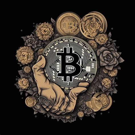 Moneda de criptografía bitcoin Imagen Premium generada con IA