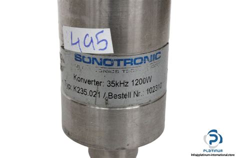 Sonotronic K Ultrasonic Converter Platinum International