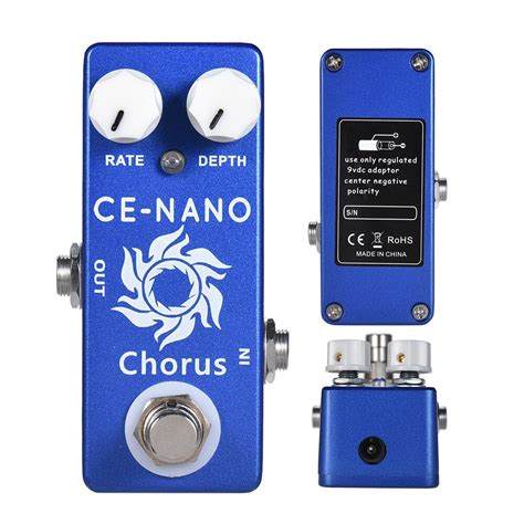 Mosky ce nano Pedal de guitarra Chorus Overdrive Pedal de múltiples