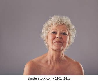 Old Woman Naked Head And Shoulders Over Royalty Free Licensable