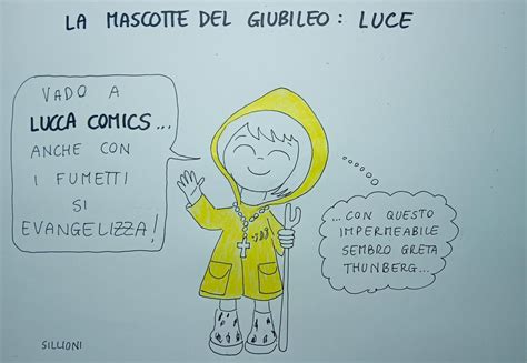 La Mascotte Del Giubileo Ridisegnata Da Andrea Sillioni Per