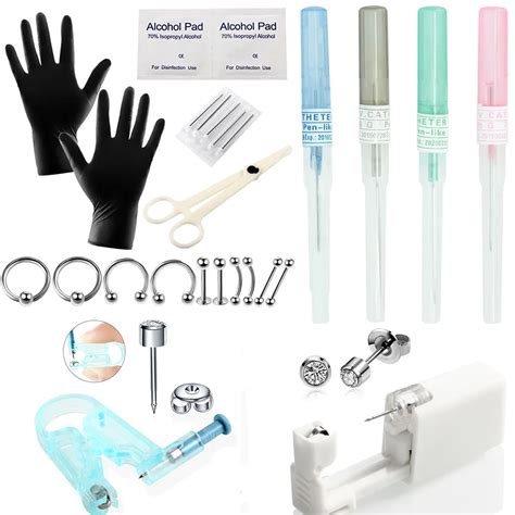 Body Piercing Tool Kit Disposable Professional Body Piercing Needles