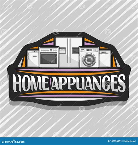 Vector Logo for Home Appliances Stock Vector - Illustration of domestic ...