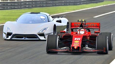 Ferrari F1 2019 Vs SSC Tuatara Monza YouTube