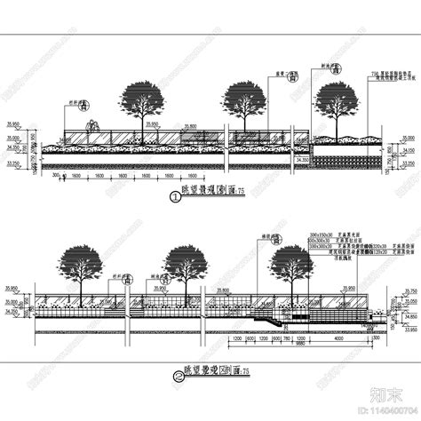 瞭望景观区施工图下载【id1140400704】知末案例馆