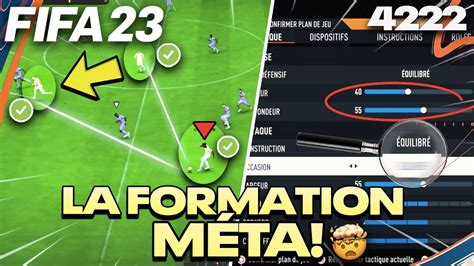 TUTO FIFA 23 La NOUVELLE FORMATION CHEATÉE TACTIQUES PERSO 4222