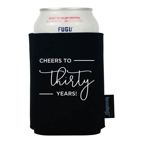 Koozie® Cheers Block Lettering Birthday Drink Cooler