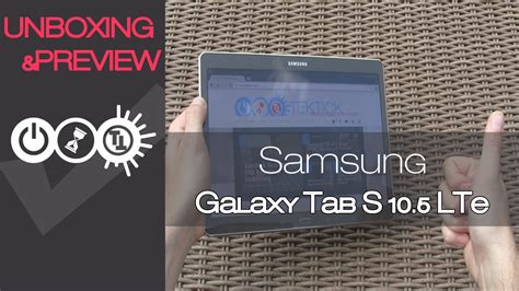Samsung Galaxy Tab S 10.5 LTE SM-T805 Unboxing & Preview - YouTube