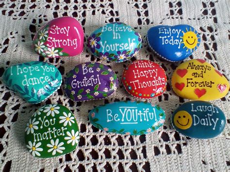 Inspirational Painted Rocks Collection