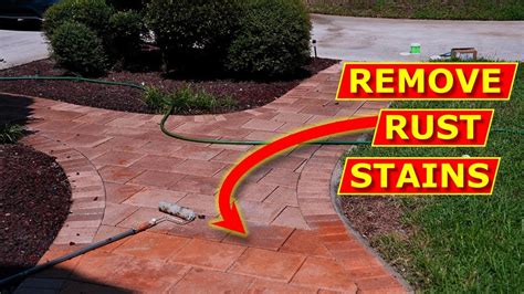 How To Remove Rust Stains From Patio Pavers Patio Furniture