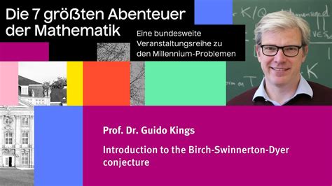 Introduction To The Birch Swinnerton Dyer Conjecture Talk By Prof Dr