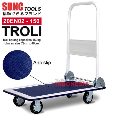 Jual Troli Lipat 150kg Trolli Besi Trolley Serbaguna Troly Barang SUNC