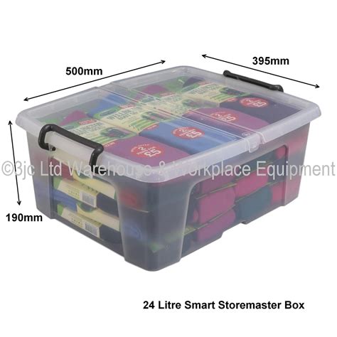 Smart Storemaster Premium Clear Plastic Storage Boxes Box Lids Choice