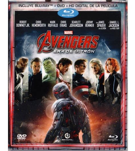 Avengers Era De Ultron Marvel Pelicula Blu Ray Dvd 699 00 En