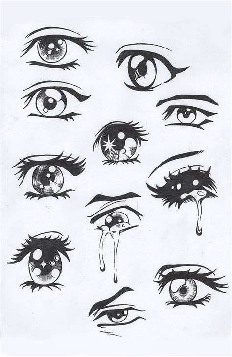 anime eyes Art Print by nitronsa,,C/ - X-Small | Anime eye drawing, How ...