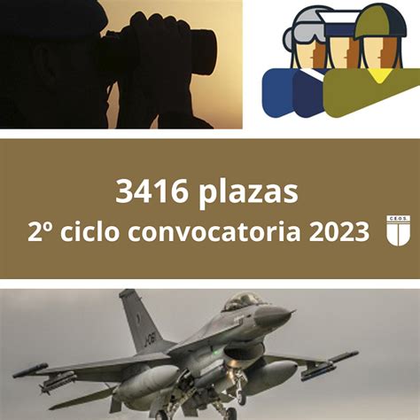 3416 plazas TROPA Y MARINERÍA segundo ciclo CONVOCATORIA 2023