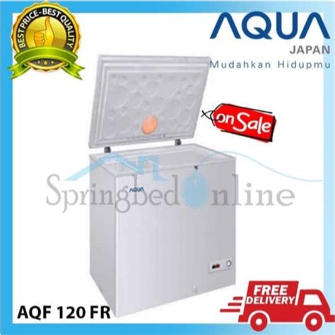 Jual AQUA AQF 120 FR CHEST FREEZER BOX 120FR Garansi Resmi Shopee