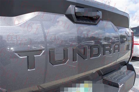 Matte Black Emblem Compatible TOYOTA 2022 2023 TUNDRA Tailgate Letters